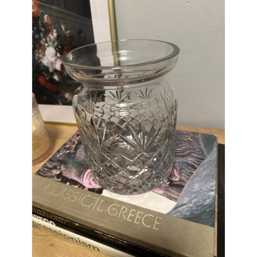 Vintage Large Waterford Crystal Jar Without Lid PRISTINE Condition Cottagecore - Picture 2 of 5